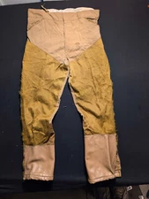 Vintage GameWinner Brush Pants 36x30 Hunting Outdoor Canvas Leather Reinforced