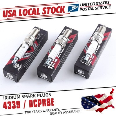 3PCS For NGK OEM DCPR8E Iridium Spark Plugs Kit Tune 4339 Standard for BMW