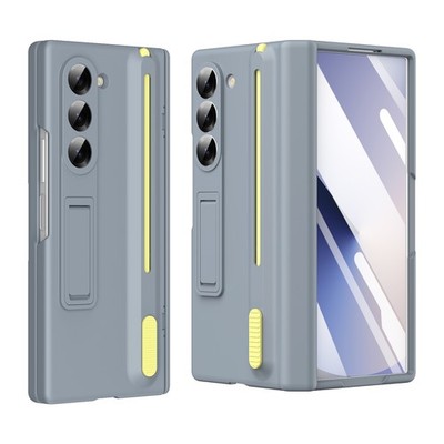 Rugged Stand Case For Samsung Z Fold 7/6/5 Hard PC Cover+Stylus+Screen Protector