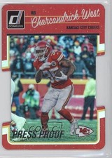 2016 Donruss Press Proof Silver Die-Cut 51/75 Charcandrick West #145 0b5