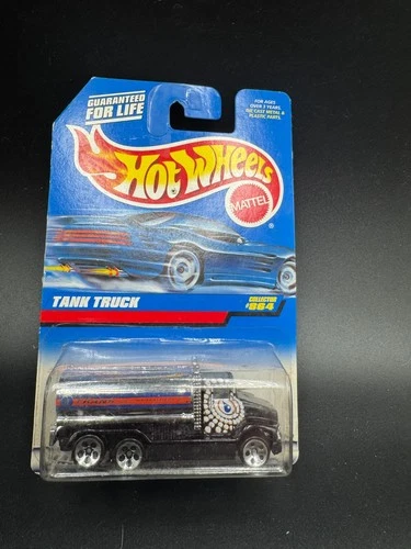 1998 Hot Wheels Tank Truck Black / Silver Collector #864 G2