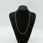 Vintage Sterling Silver Twist Chain Necklace 20-22in 4.95g Spring Ring Clasp