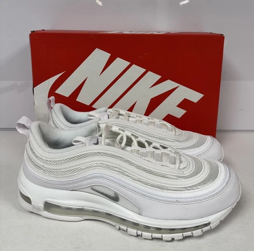 Nike Air Max 97 Entrenadores Blancos Talla Uk 9.5 Nuevo GENUINO PRECIO DE VENTA SUGERIDO POR EL FABRICANTE £174 #1035 - Imagen 4 de 7