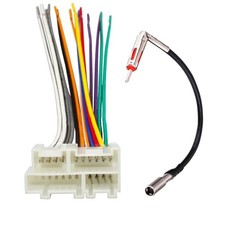 Radio Wiring Harness with Antenna Adapter Plug Stereo Install Connector Kit