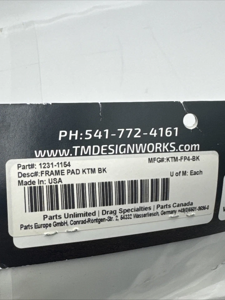 T.M. Designworks Lower Frame Mount Powerlip Chain Pad - Black Motorcycle ATV/UTV - Bild 4 von 4