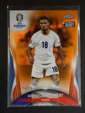 Warren Zaire-Emery 2024 Topps Chrome UEFA Euro National Debut Orange 14/25 [3hk