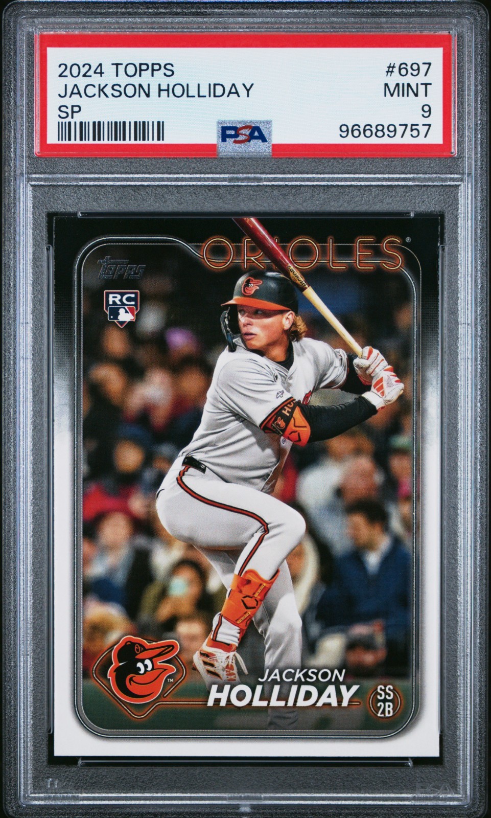 2024 Topps Jackson Holliday SP #697 RC - PSA 9