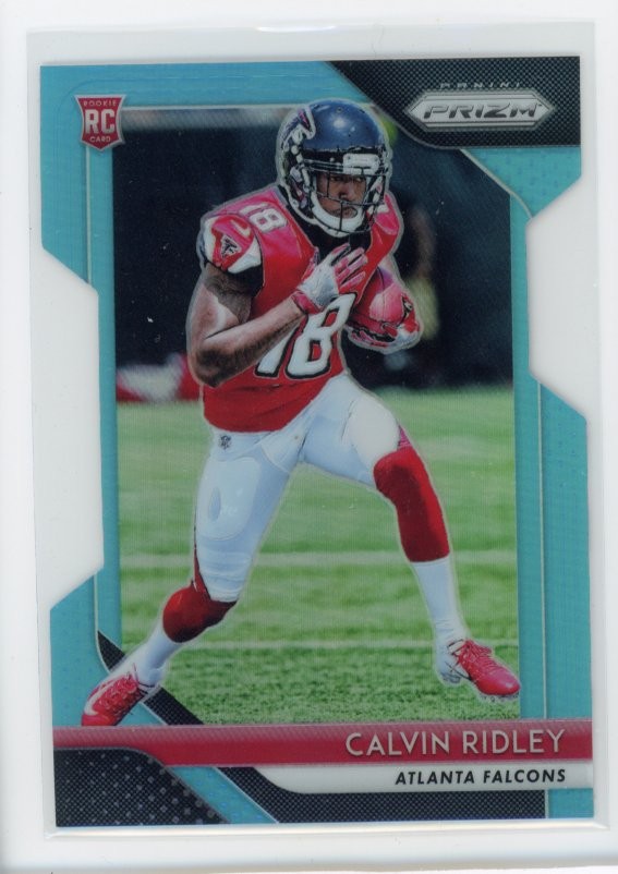 2018 Panini Prizm #209 Calvin Ridley Prizm Light Blue #/199