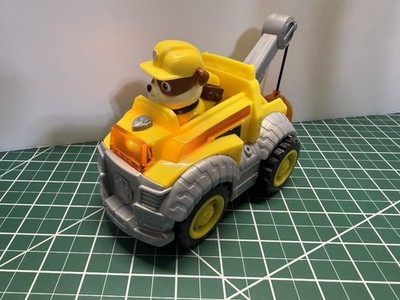 PAW Patrol Mighty Pups Super PAWs Rubble Deluxe Vehicle Lights & Sound Works!!