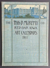 1911 Thos. D. Murphy Art Calendar Sample Book Red Oak IA Osthaus Moran Dogs