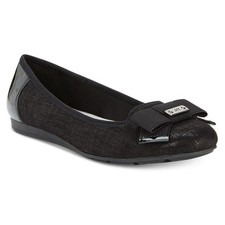 Alivia Black Multi Fabric Anne Klein Ballet Flats