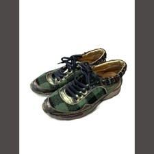 Chanel Check SNEAKERS G30442 38 Green Used bfd13bd7515f088efdcac70ab376f5cc