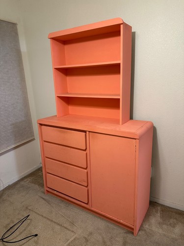 Coral baby dresser
