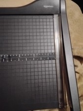 Amazon Basics 12-Inch Manual Guillotine Paper Cutter, 10-Sheet Capacity