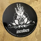 NEW INCUBUS Round Sticker 2000 VINTAGE OOP With Mudra Hand & Lotus Flower
