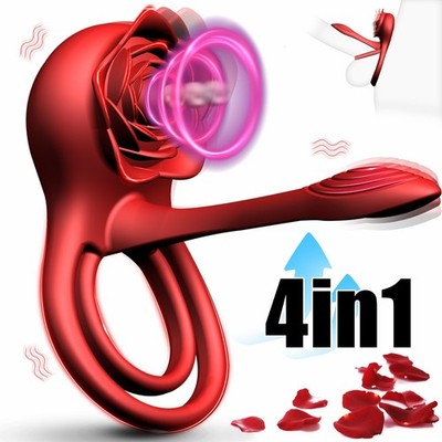 Penis Cock Ring Vibrator G-spot Dildo Massager Sex Toys For Women Men Couples