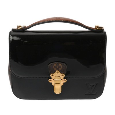 Louis Vuitton Monogram Vernis Cherry Wood BB Noir M51953 Canvas r0_0609