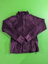 ATHLETA Cloud Fleece Jacket Maroon Size Medium Women's Plush Full Zip Warm Lux