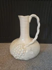 Antique Red WIng Pitcher Pottery  Rumrill 616 Ivory