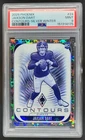 2025 Panini Phoenix Jaxson Dart Contours Silver Winter /199 RC PSA 9 Giants JT4