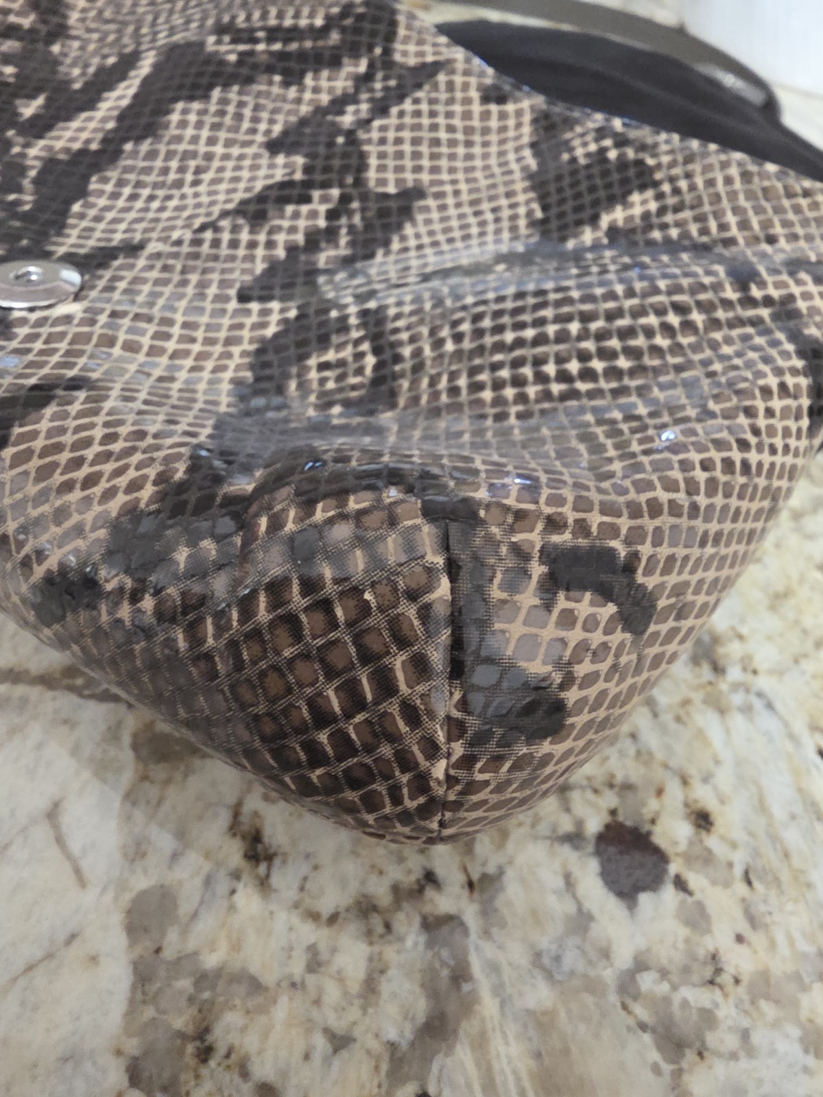 COACH Soho Python Embossed Leather Snakeskin Prin… - image 3