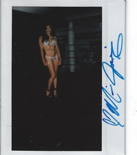 JACKIE HAAS SIGNED POLARIOD 1 Of 1 #30 WWE DIVA Comes with COA