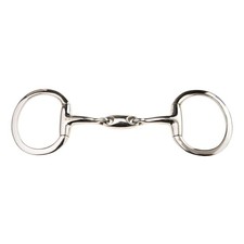 JP Korsteel Stainless Steel Oval Link Eggbutt Snaffle Bit, 5.5" 5.5"