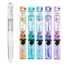 Pilot Hi-Tec-C Coleto Gel Ink Pen 0.4mm 5-In-1 Transparent Body & 5 Pastel Color