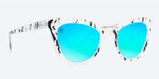 Blenders Atlantic Chill Pearl Marble Cat Eye/Blue - Mirror Lens Sunglasses