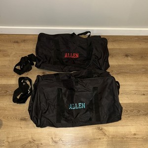 31 Extra Large Utility Totes Black With Straps Huge Storage!! 24x16x12 "Allen"