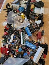 1 lb+ Electronic Components Variety Pack - LED, fuse, resistor, cap...pls read