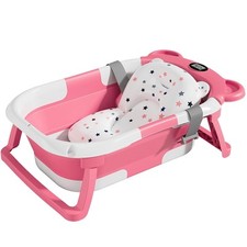 TPN Collapsible Baby Bathtub for Infants to Toddler with Real-time Temp Monit...