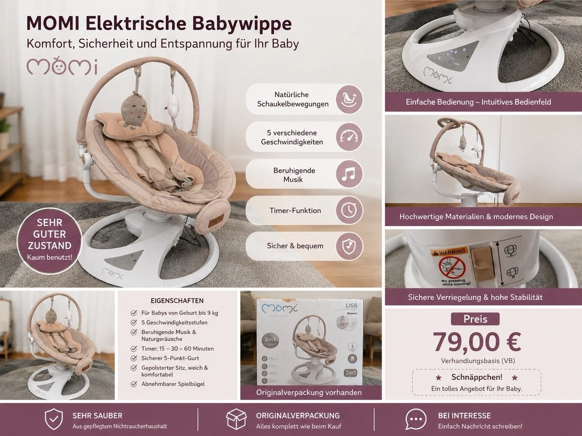 vibration apple watch einstellen joie - Babywippe Dreamer mit Mobile, Musik & Vibration - Portrait main image 1