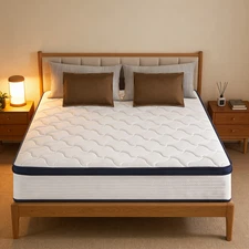 10" 12" Gel Memory Foam & Innerspring Hybrid Mattress, Twin Full Queen King Size