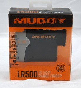 Muddy LR500 Black Laser Rangefinder Waterproof 500 Yard - MUD-LR500