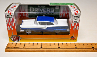Castline M2 Machines 1970 Ford Fairlane 500, Blue Tires, White Wheels in Box NOS