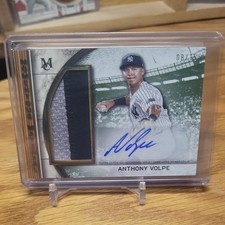 2025 Topps Museum Anthony Volpe Momentous Moments Jumbo Patch Auto /15