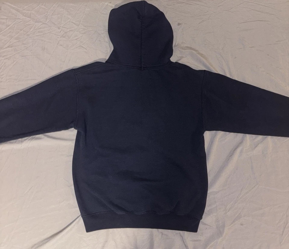 University of Michigan Wolverines Volleyball Pullover Hoodie Men’s Small Blue - Image 2 of 4