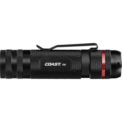 Coast Taschenlampe LED Stablampe PX1 Schwarz Gürtelclip Aluminium - Sehr Gut