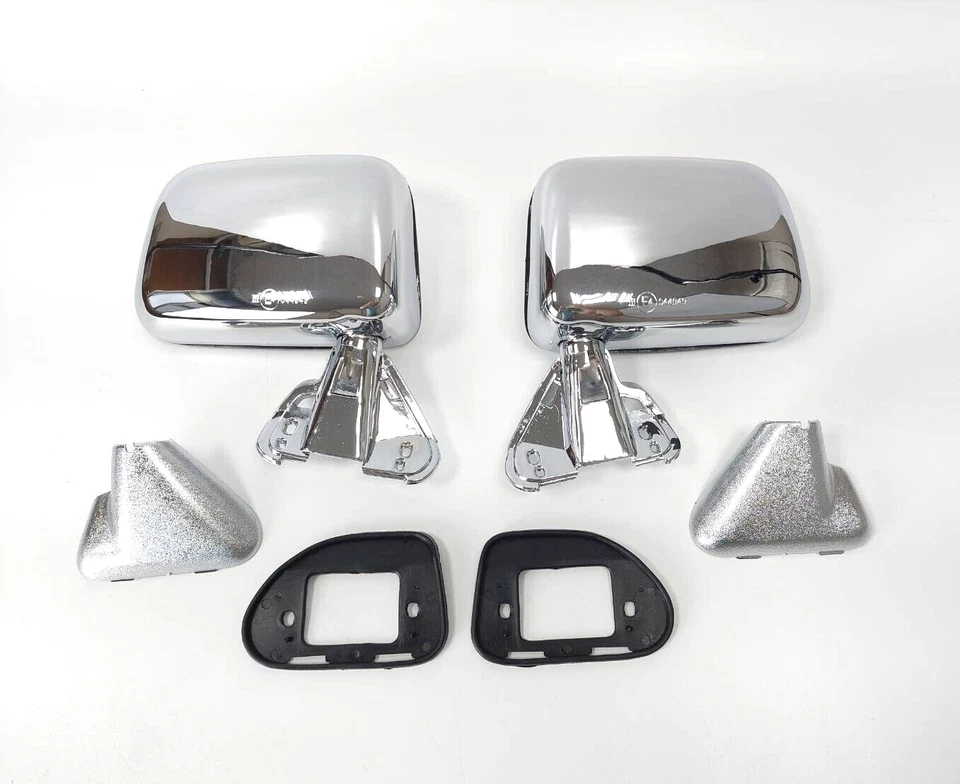 Fit For Toyota Pickup 4Runner 2WD 4WD 87-89 Chrome Door Wing Mirror Skin Mount - Image 4 of 4