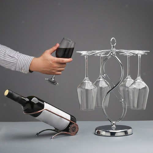 Wine Glass Holder with 6 Hooks Display stand Display Countertop Home - Picture 2 of 9