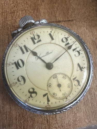 Grade 992 Hamilton Railroad Taschenuhr läuft A214