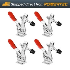 POWERTEC Horizontal Quick-Release Toggle Clamp, 500 lbs 225D - 4pcs (20326)
