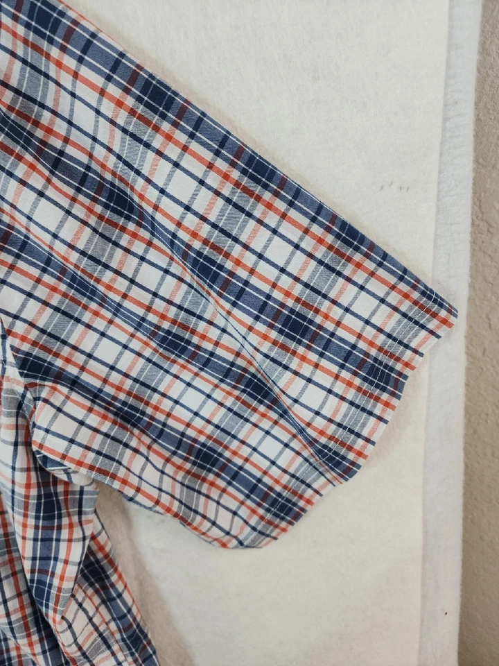 Camisa Dickies Para Hombres Grande Multicolor A Cuadros Calce Relajado Manga Corta Abotonada Foto 4 de 4