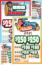NEW pull tickets **2-PACK MIX** SEXY PEACHES & BRO NOT BRAH! - Instant Tabs