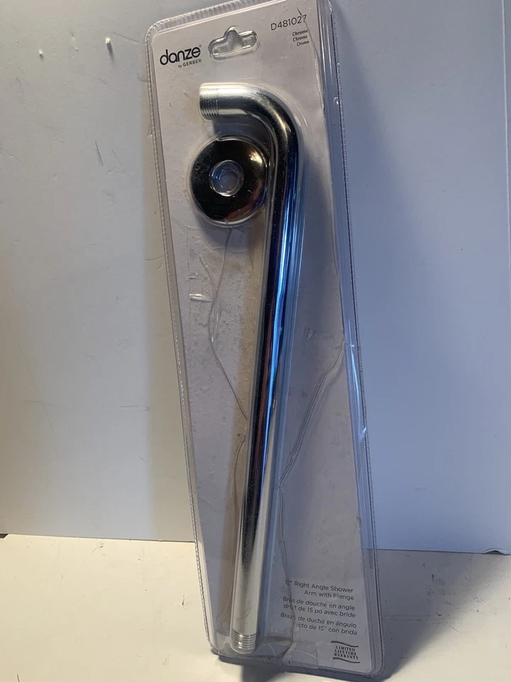 Brazo de ducha ángulo recto Danze D481027 15" - Caja abierta cromada Foto 3 de 4