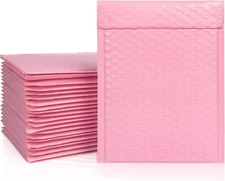 PASTEL PINK COLOR POLY BUBBLE MAILERS SHIPPING PADDED BAGS MAILING ENVELOPES