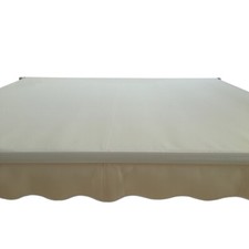 Garden Awning Patio Sun Shade Canopy Shelter With Fabric Top Cover + Frill New