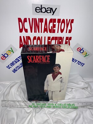 スカーフェイス　12インチ　トーキングフィギュア 2005 Sideshow Collectibles Al Pachino Scarface White Suit 12