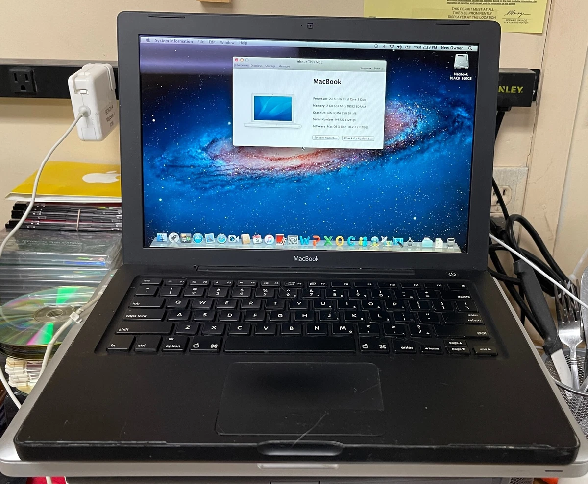 【箱付き】MacBook Black Mid 2007 (A1181) 黒 MacBook 